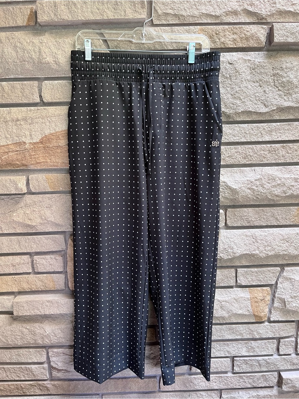 Albion Wide Leg Pants Dotty Black Medium - Picture 4 of 13